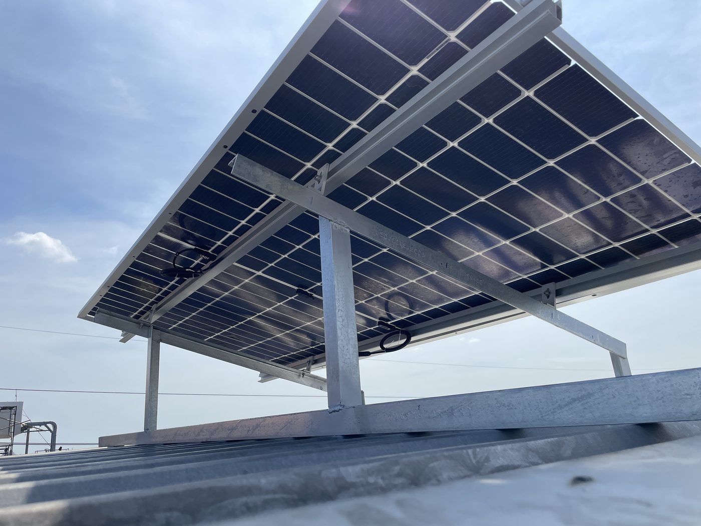 Solar wall installation